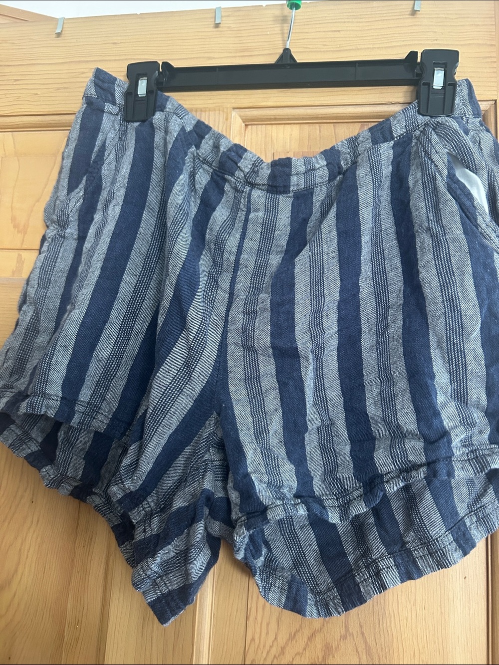 Striped Blue Women's Lounge Shorts